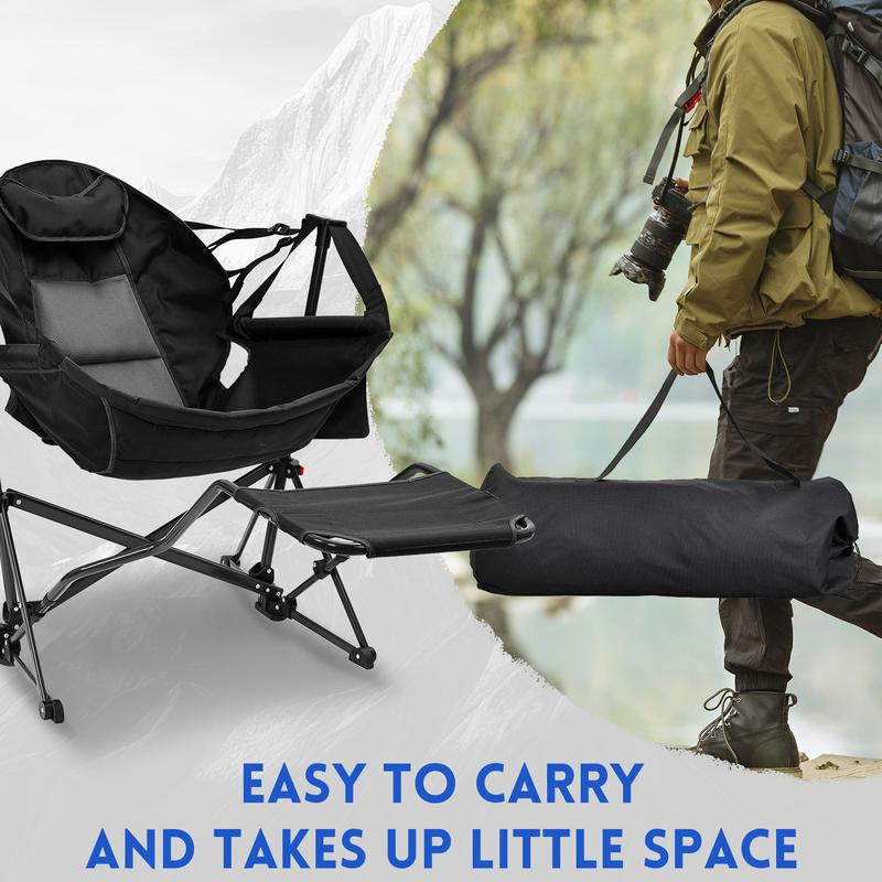 【Memorial Day】Gdy Hammock Hammock Camping Chair, Swing Chair with Pedal, Max 450 Lbs Capacity Hammock Life