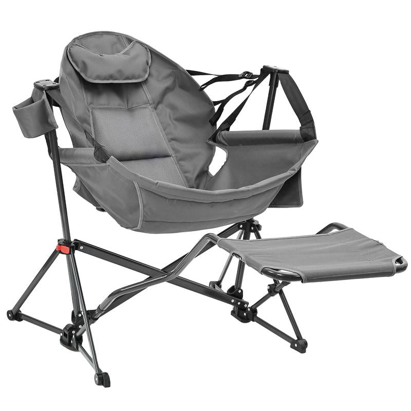 【Memorial Day】Gdy Hammock Hammock Camping Chair, Swing Chair with Pedal, Max 450 Lbs Capacity Hammock Life