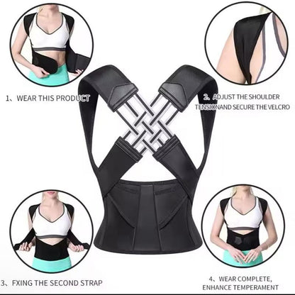 Posture Corrector Pro Back Stretcher Relieve Back Pain for Women & Men Sports & Outdoor Accessories Unisex