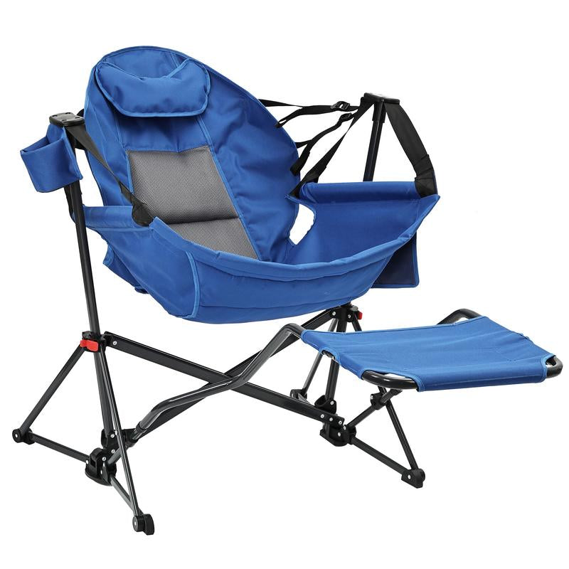 【Memorial Day】Gdy Hammock Hammock Camping Chair, Swing Chair with Pedal, Max 450 Lbs Capacity Hammock Life